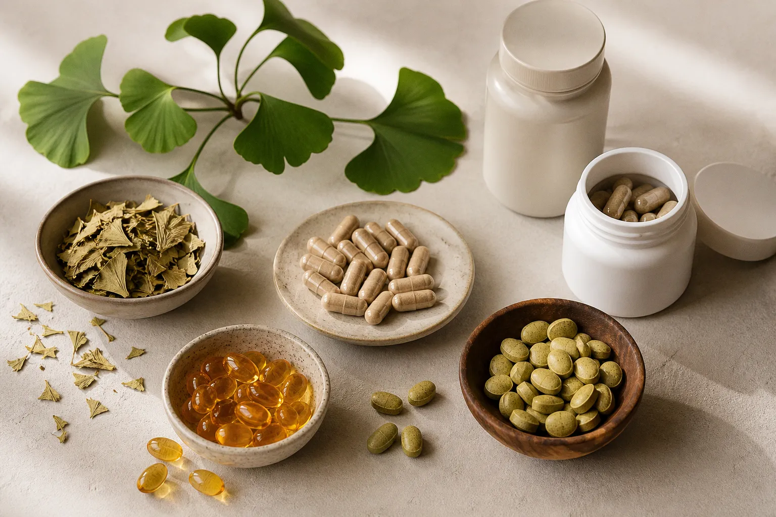 Ginkgo biloba et mémoire : notre sélection raisonnée de compléments